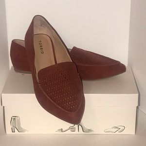 NWOT Torrid Faux Suede Loafers Wide Width